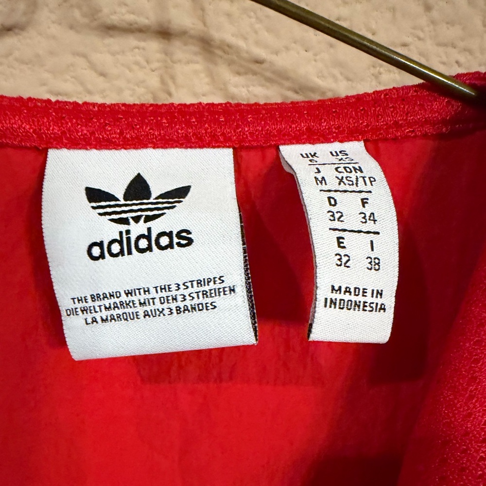 adidas Red Windbreaker Pullover Jacket - image 4